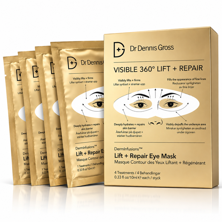 Dr Dennis Gross DermInfusions Lift+Repair Eye Mask 4-PACK