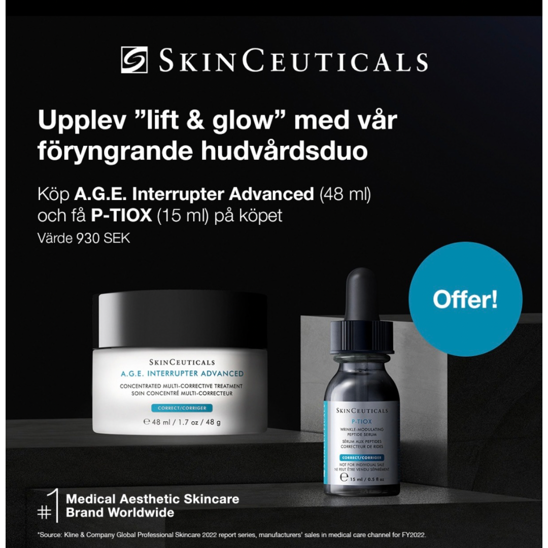 SkinCeuticals A.G.E Interrupter Advanced - Få P-Tiox 15 ml värde 930:- på köpet