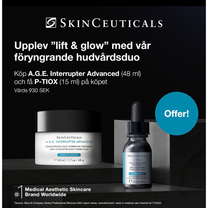 SkinCeuticals A.G.E Interrupter Advanced - Få P-Tiox 15 ml värde 930:- på köpet