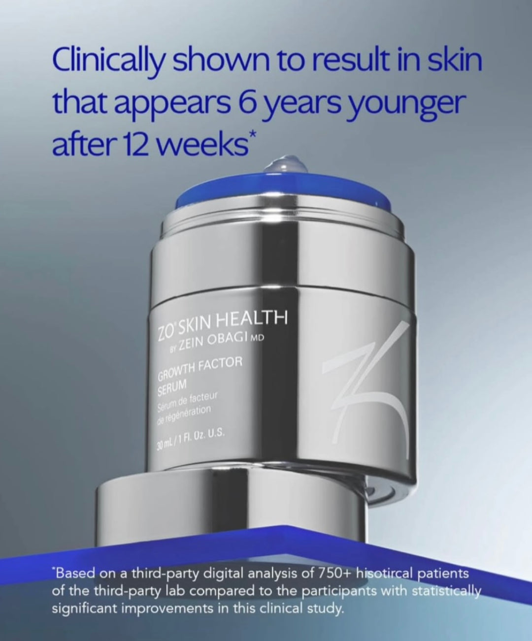 ZO Growth Factor Serum 30 ml - Få Intensive Eye Cream 8ml & Cooling Eye Masque på köpet värde 1000:-