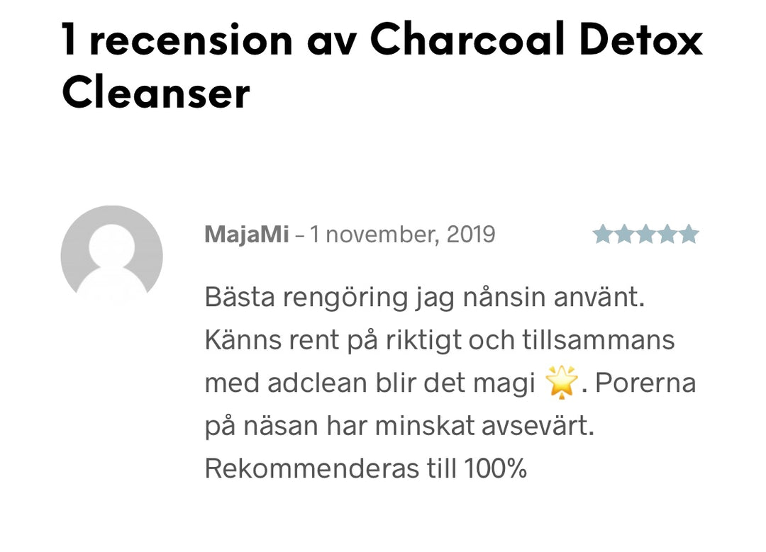 CHARCOAL DETOX CLEANSER 150 ML