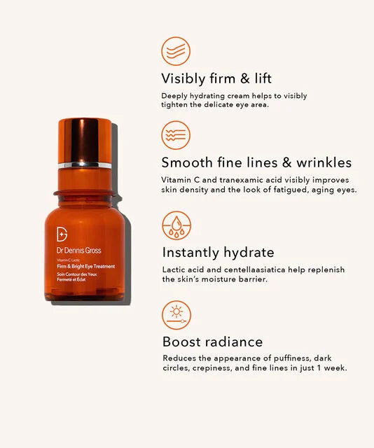 Dr Dennis Gross Dr Dennis Gross Vitamin C + Lactic Firm & Bright Eye Treatment