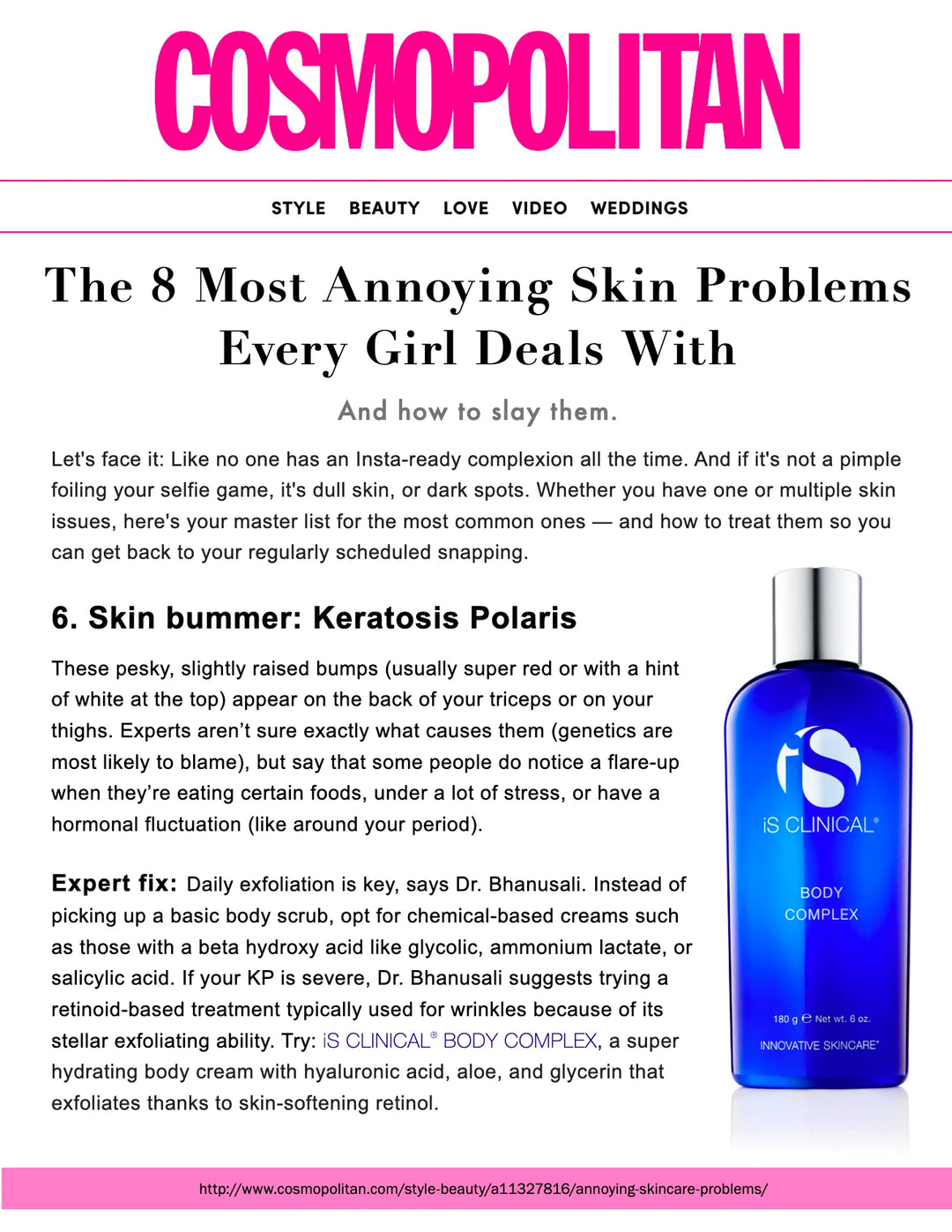 IS Clinical Body Complex 180 ml