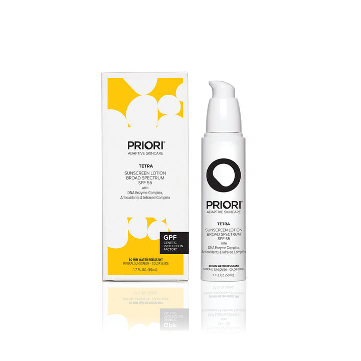 PRIORI Tetra Broad Spectrum SPF50 Color Guide