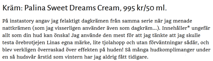 SWEET DREAMS CREAM 50 ml